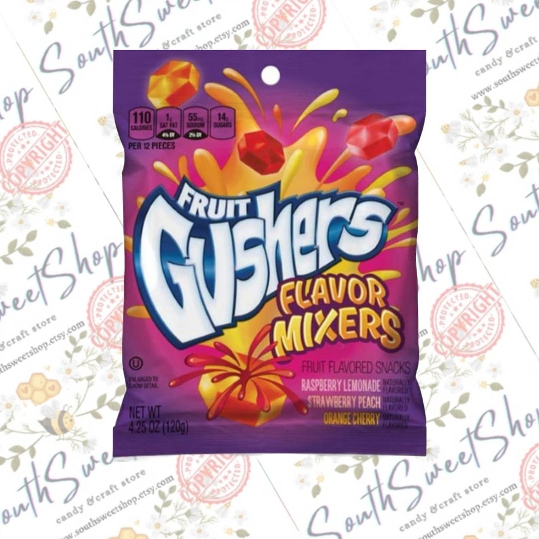 Exotic Fruit Gushers Mix Flavors Etsy