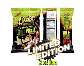 LIMITED STOCK-Dill Pickle Hot Cheetos (single bag 2oz)