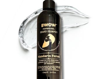 Reconditionerende baardwasshampoo Mandarin Forest Vegan - Reconditioning Beard Wash - Veganistische baardshampoo - Hydraterende baardverzorging 250 ml