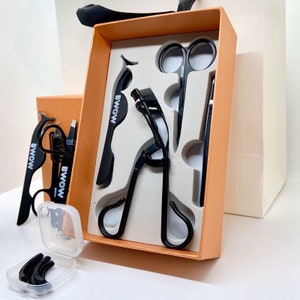 Pro Glam Fix Ultimate Precision Pro Eyebrows Eyelashes Beauty Tool Set for Eyes, Stainless Steel Tweezer, Scissor, Eyelash Tweezer, Curler