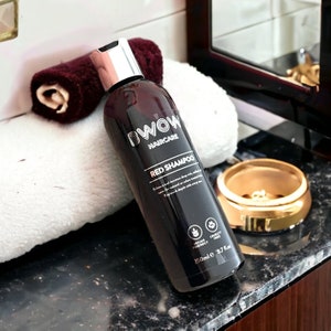 Red Hair Shampoo Vegan Luxury, Deeper Hair Tones, Refresh Colour, Radiant Shine, Revive and Enhance Red Colour, Cherry Scented Hair Care