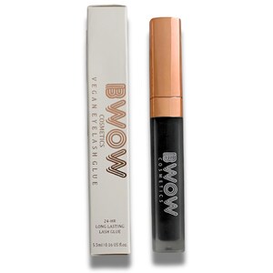 Black Eyelash Glue - Vegan Hypoallergenic Latex Free Lash Adhesive for False Lashes, Long-Lasting Waterproof Quick Dry Lash Glue