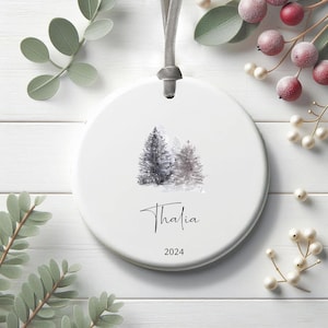 Personalized Glass Ornament 2025 - Custom Xmas Tree Decoration, Unique ...