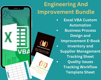 Business Process Engineering And Process Improvement Small Business Bundle / Excel Process Workflow / Business Process Design E-book