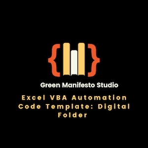 Small Business Excel VBA Digital Folder Automation Template, Digital Folder App, Visual Basics Digital Folder Programming Google Docs