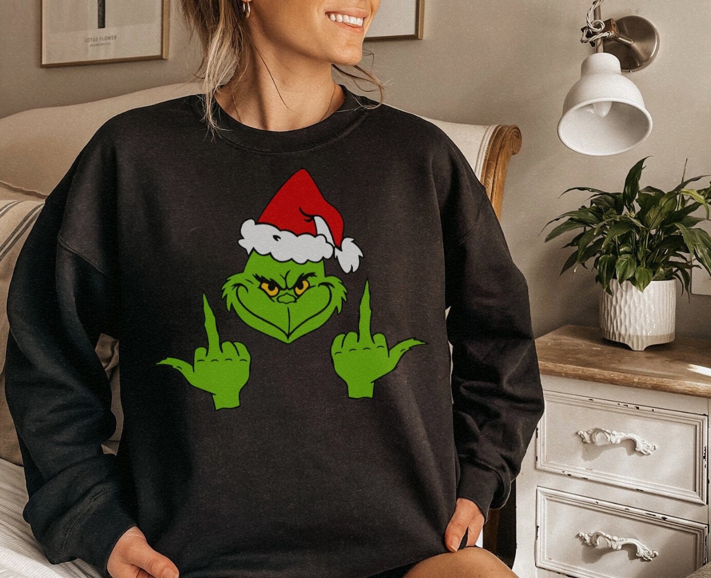 womens plus size grinch sweater