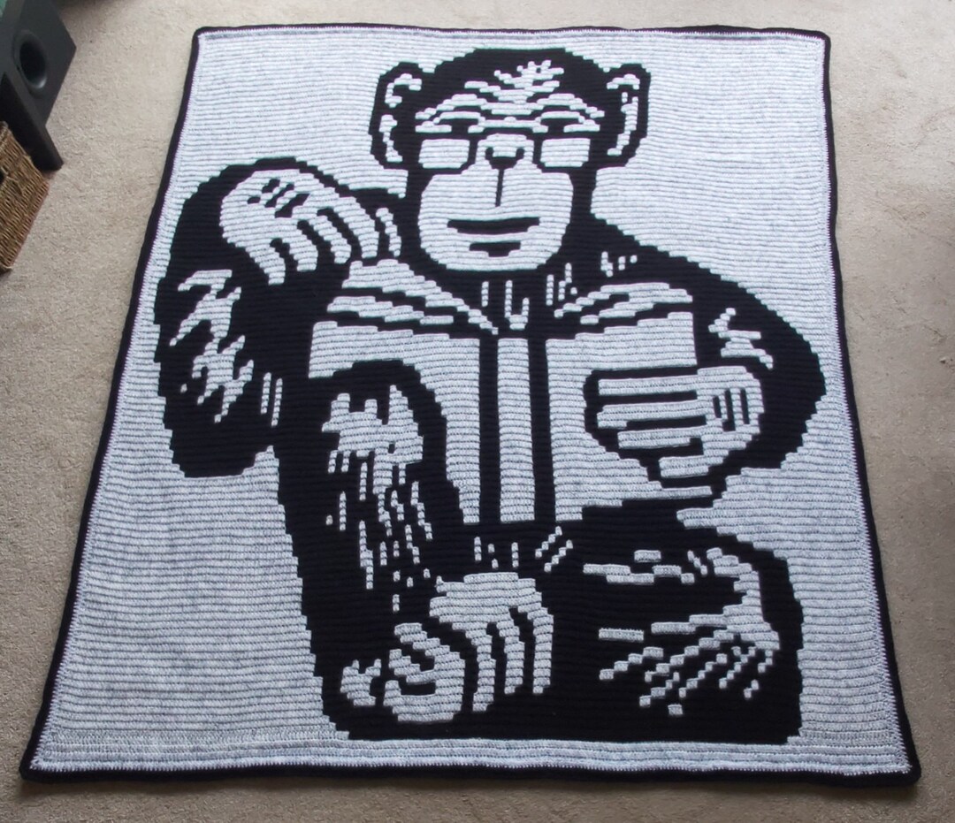 Studious Chimp Overlay Mosaic Crochet Pattern - Etsy UK