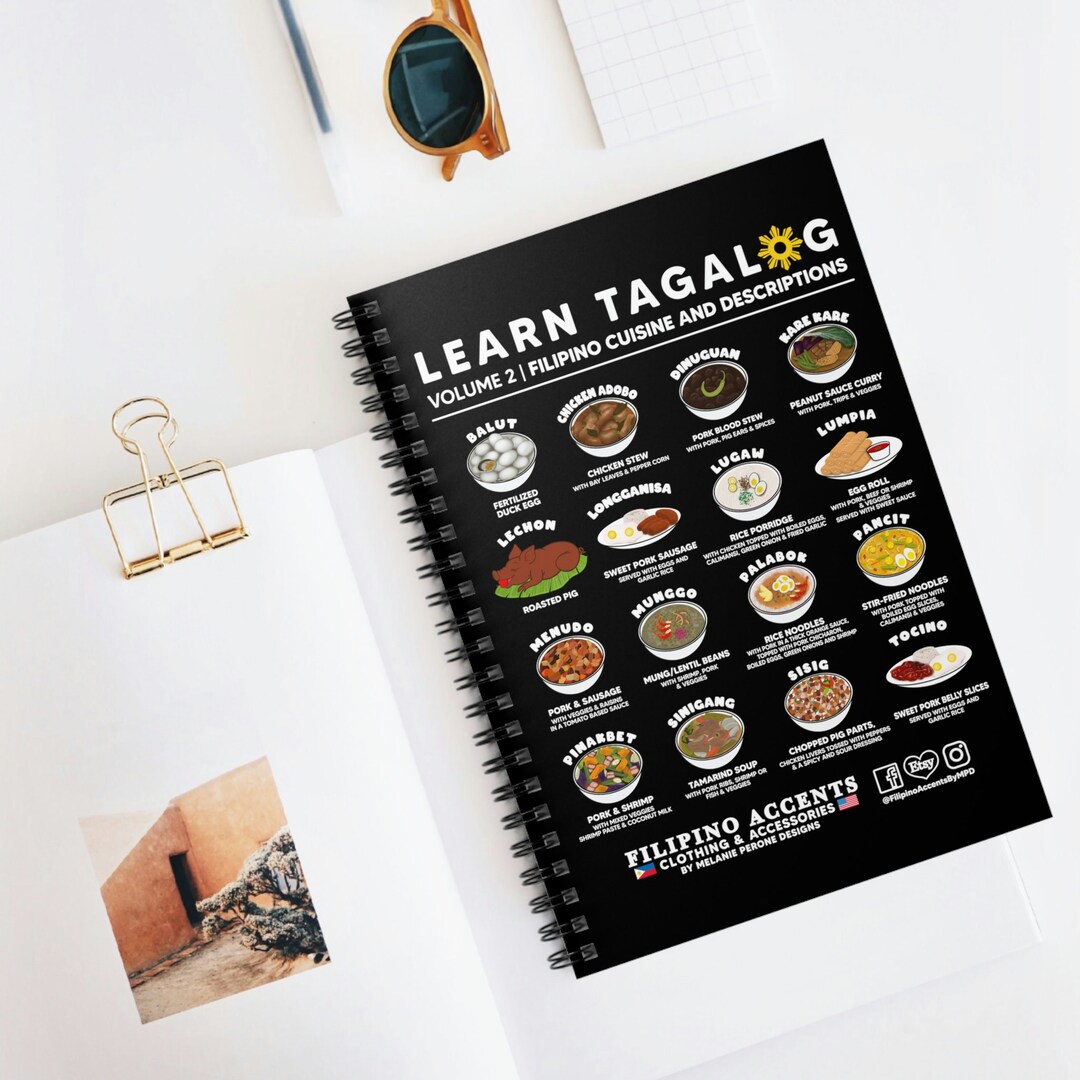 Filipino Cuisine Spiral Notebook Ruled Line Etsy