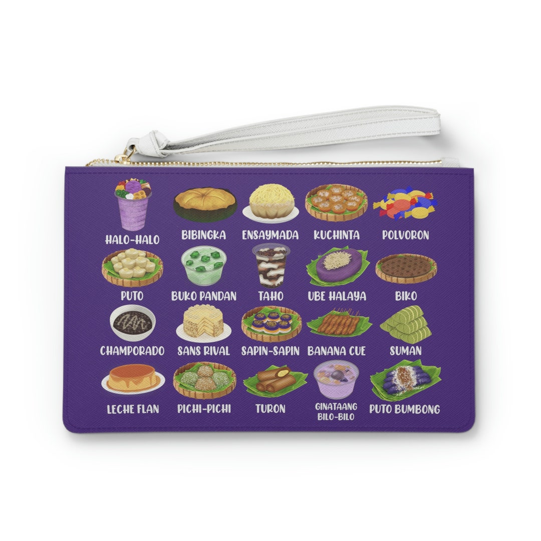 Vol. 4 Learn Tagalog Filipino Desserts and Treats Clutch Bag Etsy