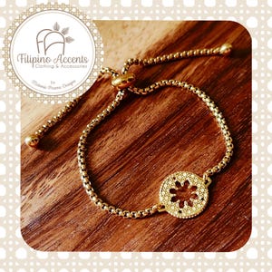 Filipino Inspired Jewelry Rattan Sun and Stars Bracelet