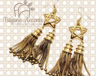 Filipino Parol w/ Tassles Earrings