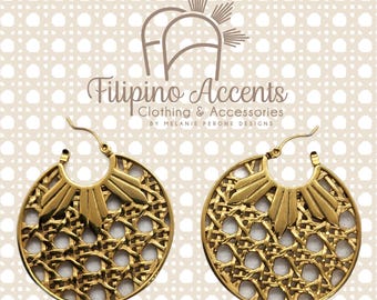 FILIPINO Rattan Earrings