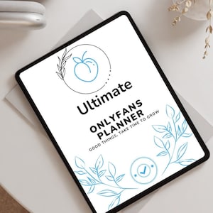 Ultimate OnlyFans Planner, Hyperlinked, Content Planner, Social Media Planner, Daily Tracker, Topic Ideas, Marketing Plan, 30 Day Challenge