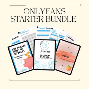 OnlyFans Starter Bundle | Onlyfans Planner | Onlyfans Starter Guide | Onlyfans Marketing Guide | Works With Fansly