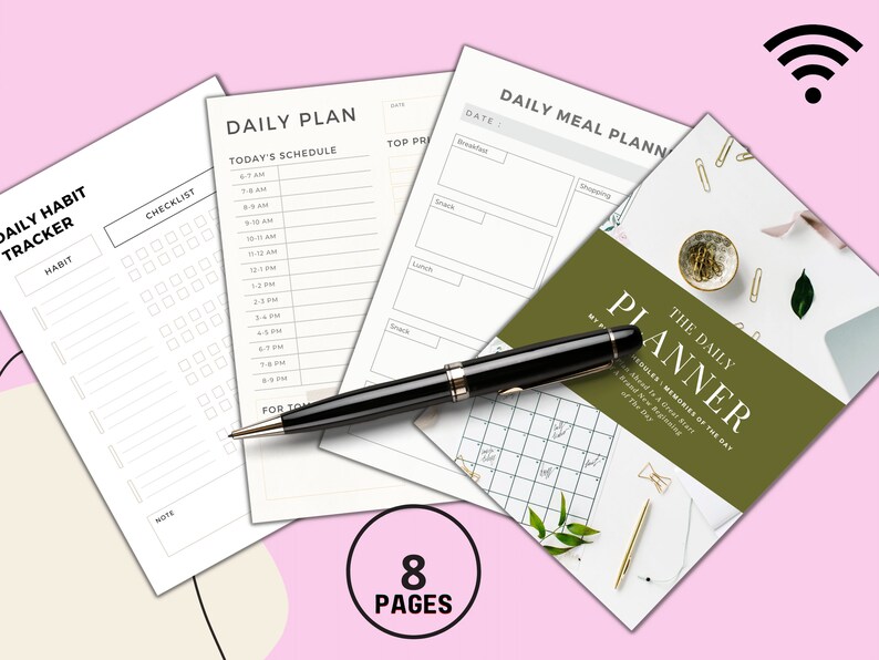Daily Goal Planner Printable Digital Download for iPad Goodnotes ...
