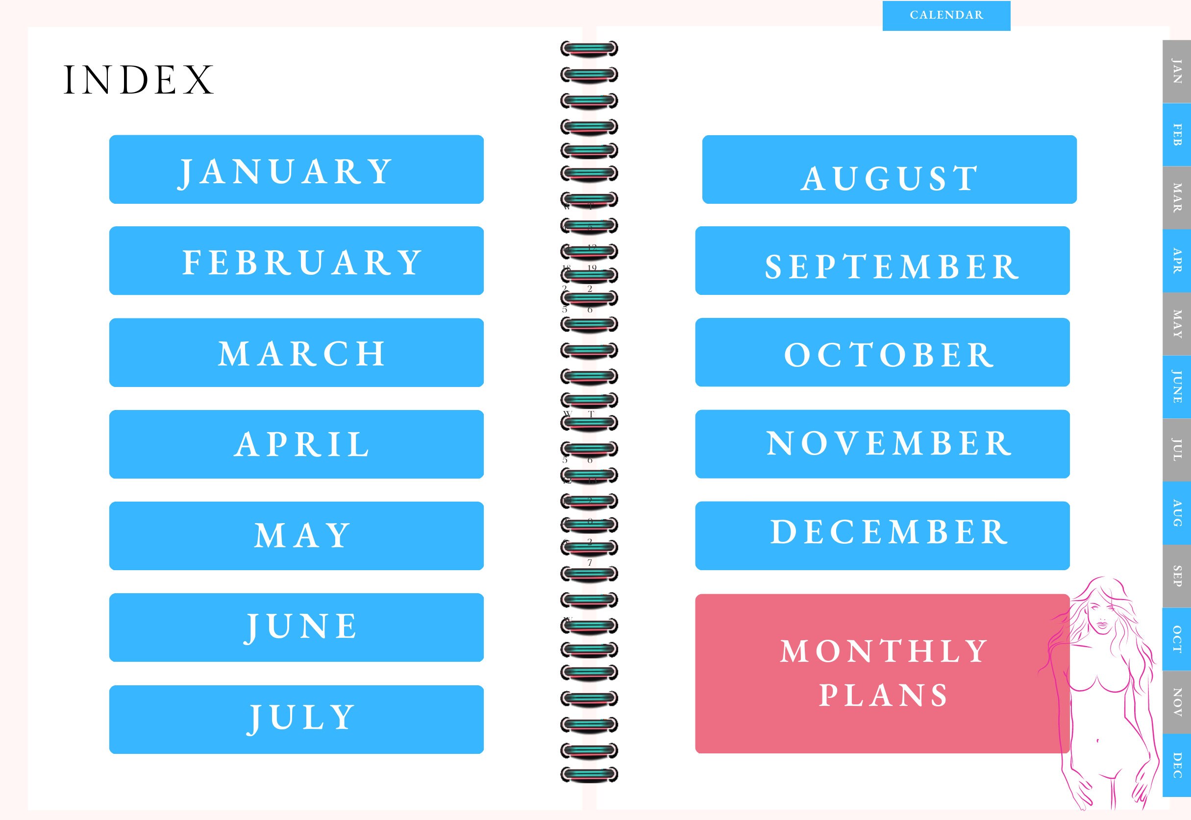 ONLYFANS DIGITAL PLANNER iPad Monthly Plan Use for Fansly Too Etsy