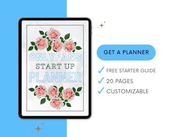 Onlyfans Planner with FREE Starter Guide Works with Fansly Hyperlinked For iPad GoodNotes