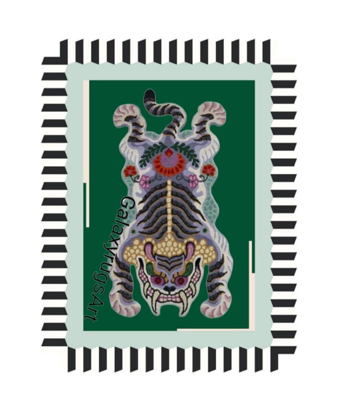 Hand Tufted Tibetan Tiger Rug New Pattern / Animal Rug Carpet for Living Room ,bedroom,home
