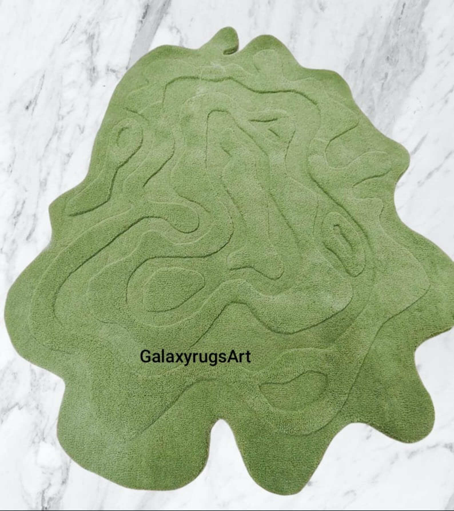 Amoeba Irregular Shaped Throw Rug Hand-tufted 100% Wool - Etsy