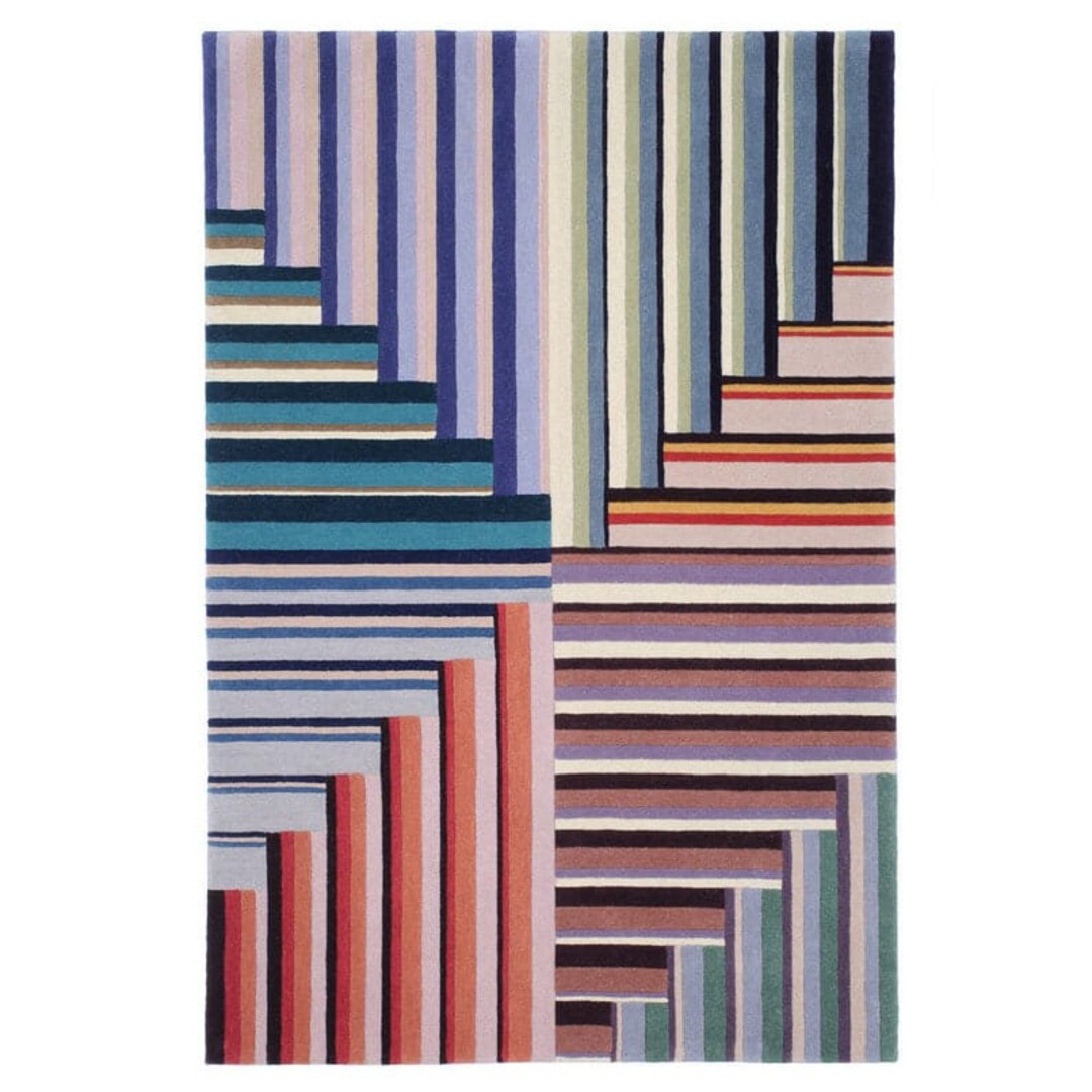 Hand Tufted Color Full Random Shape Brick Pattern Shaped Rug Hand ...