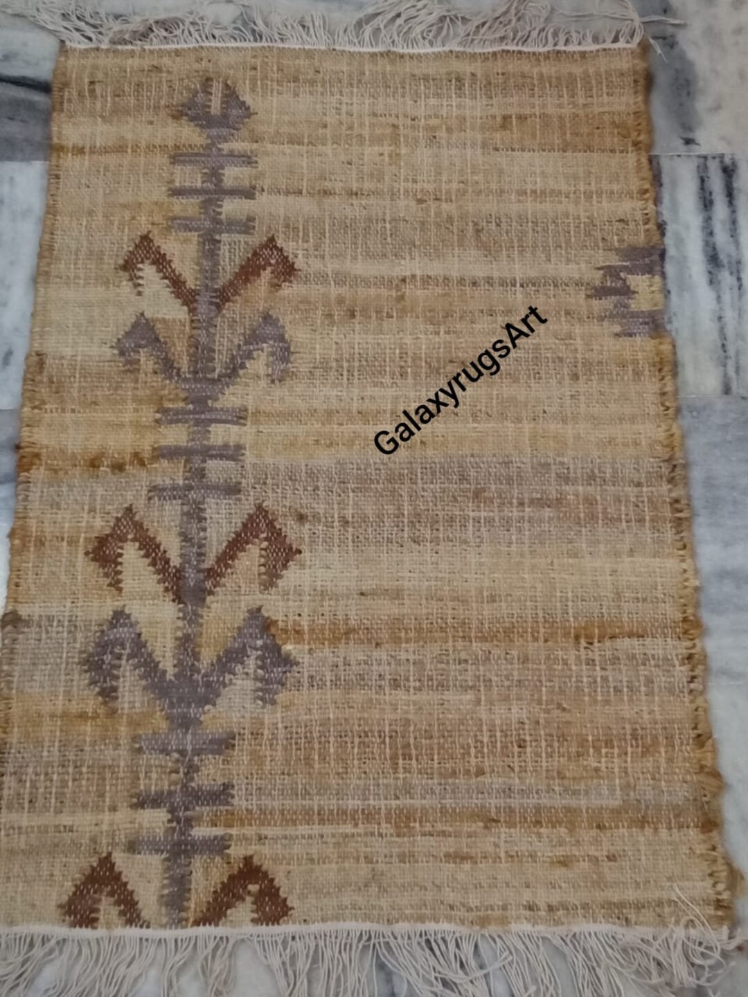 Custom Jute & Leather Rug / Natural Fiber Rug / Custom Jute Rug / Soft