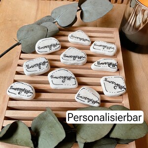 Small memorial stone set - You are missed. Unforgotten. Sympathy gift. Party favor. Funeral service. Memorial stone, consolation stone, painted stones, gift