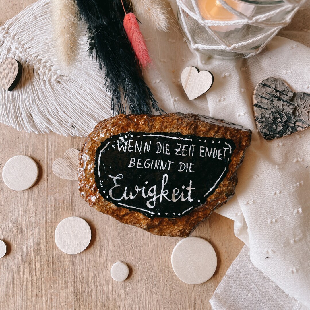 Wenn Die Zeit Endet Beginnt Die Ewigkeit Trauerstein - Wenn die Zeit endet, beginnt die Ewigkeit. Gedenkstein
