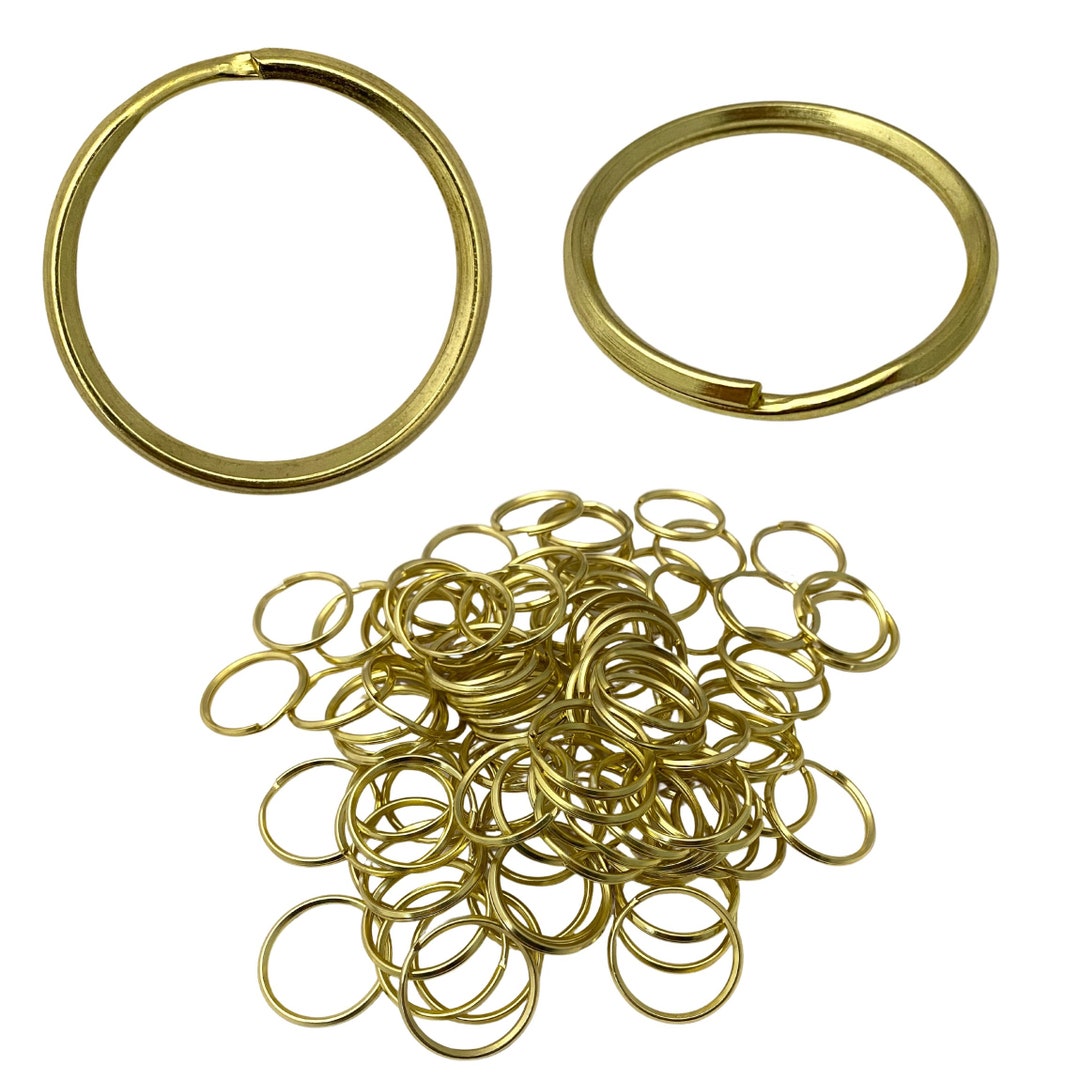1.5 Gilt Finish Split Rings Pack of 100 Key Rings - Etsy