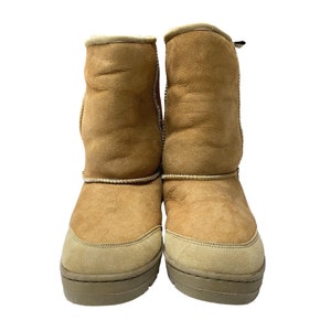 Men's Toasty Sheepskin Boots 100% Genuine Shearling Warm Winter Boots ...