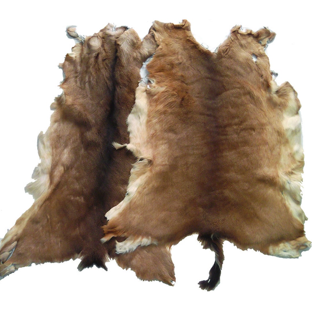 Hair on Deerskin Hide Rug Tanned Deer Hide With Hair Grade A Grade B