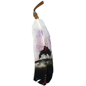 Beautiful Hand Painted Wildlife Themed Feathers image 10