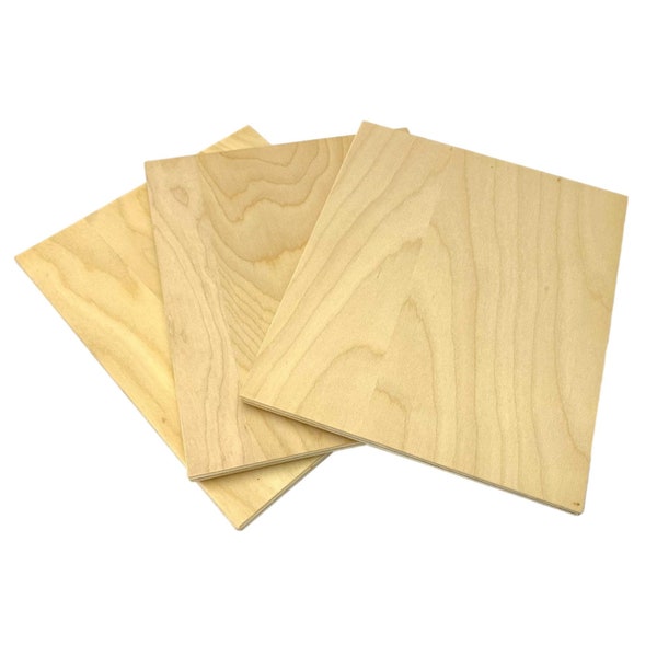 3 Pack DIY Project Craft Boards - Wooden Panel Pack - Set of 3 Blank Pieces