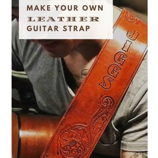 Distressed BISON Leather Guitar Strap with Concho Options – Miller's Leather  Shop