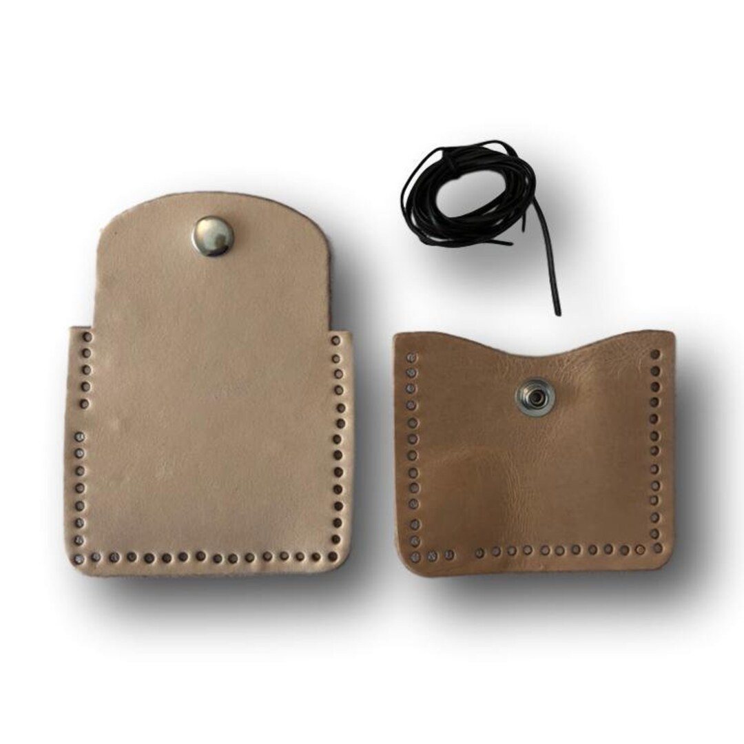 Make Your Own Tuck Away Leather Coin Purse Kit Leather Craft Etsy