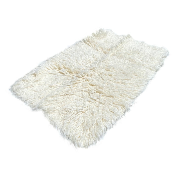 Genuine Wool Sheepskin Pillow Cover - Shearling Chair Pad - Natural Soft Hypoallergenic Rug