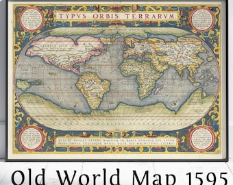 旧世界地図 - Orbis Terrarum  - Etsy 日本