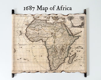 アフリカの古地図 | 19世紀の装飾地図 | ヴィンテージのアフリカの壁画