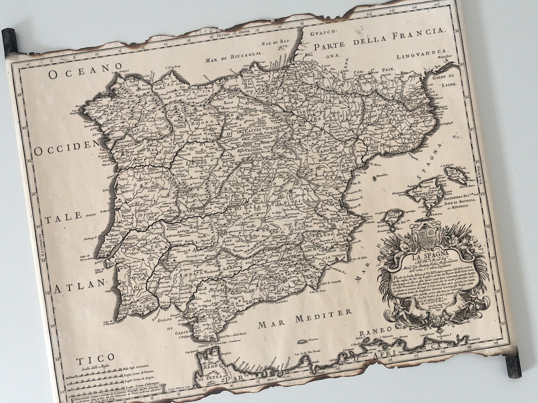 Old Map of Spain and Portugal La - Il Fullxfull.5698638208 Hhom
