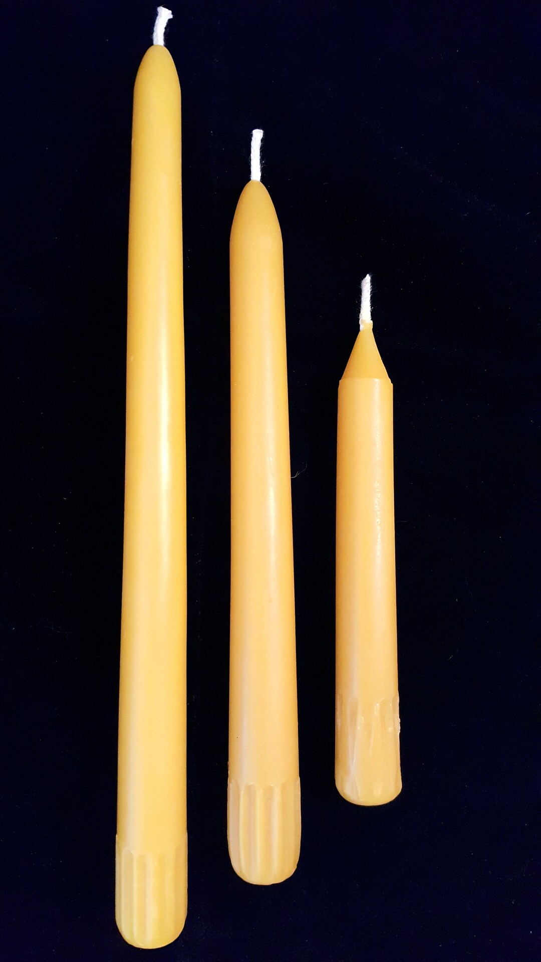 Beeswax Taper Candle 6 8 10 18 Etsy