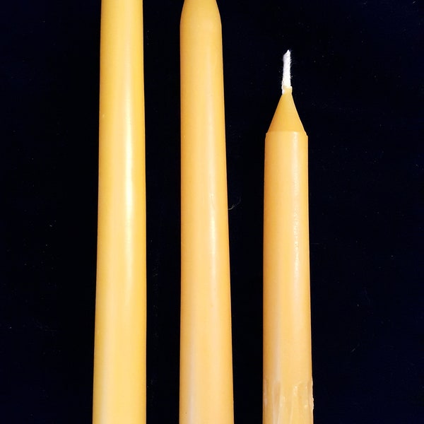 Beeswax Taper Candle - 6" 8" 10" 18"