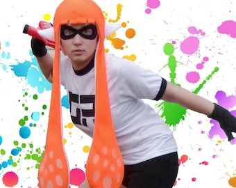 Splatoon Hat, Squid Kids Hat, Inkling Girl Cosplay Hat, Splatoon Wig