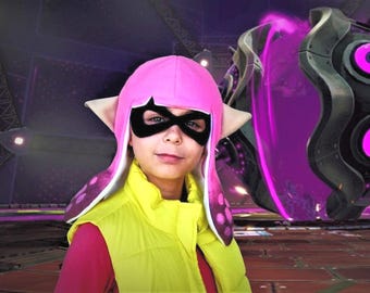 Splatoon 2 Hat, Splatoon Cosplay, Squid Kids Headpiece, Inkling Girl, Birthday Gift For Girls.