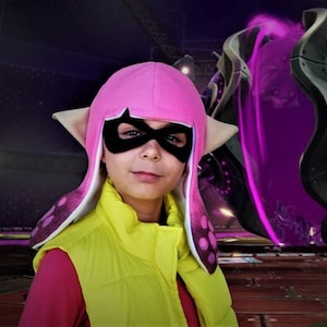 Splatoon 2 Hat, Splatoon Cosplay Hat, Squid Kids Hat, Inkling Girl, Birthday Gift For Girls.