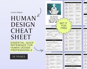 Human Design Cheat Sheet: Quick Reference Guide (Digital)