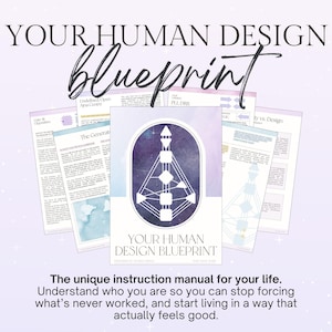Human Design Reading, Human Design Report, Human Design Blueprint, Spirituelles Geschenk Freundin Geburtstag Tabelle Reading Human Design Bodygraph