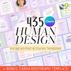 Human Design Template Human Design Instagram Human Design Canva Design Humain Generator Human Design Bodygraph Vorlage Human Design Chart