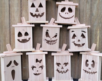 Halloween Treat Box, Jack-o-lantern Treat Box, Halloween Party Favors ...