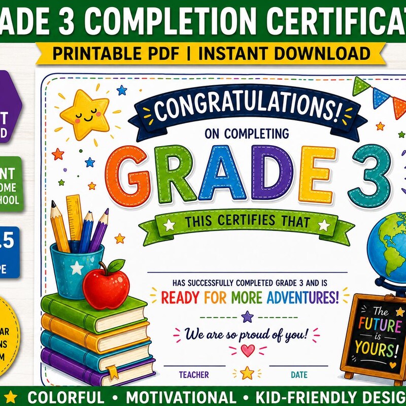 Grade 3 Certificate - Etsy