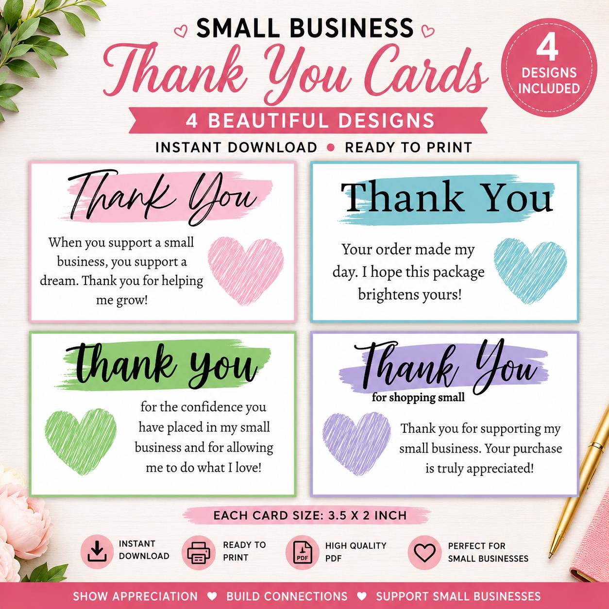 Thank you for your purchase cards - Etsy 日本