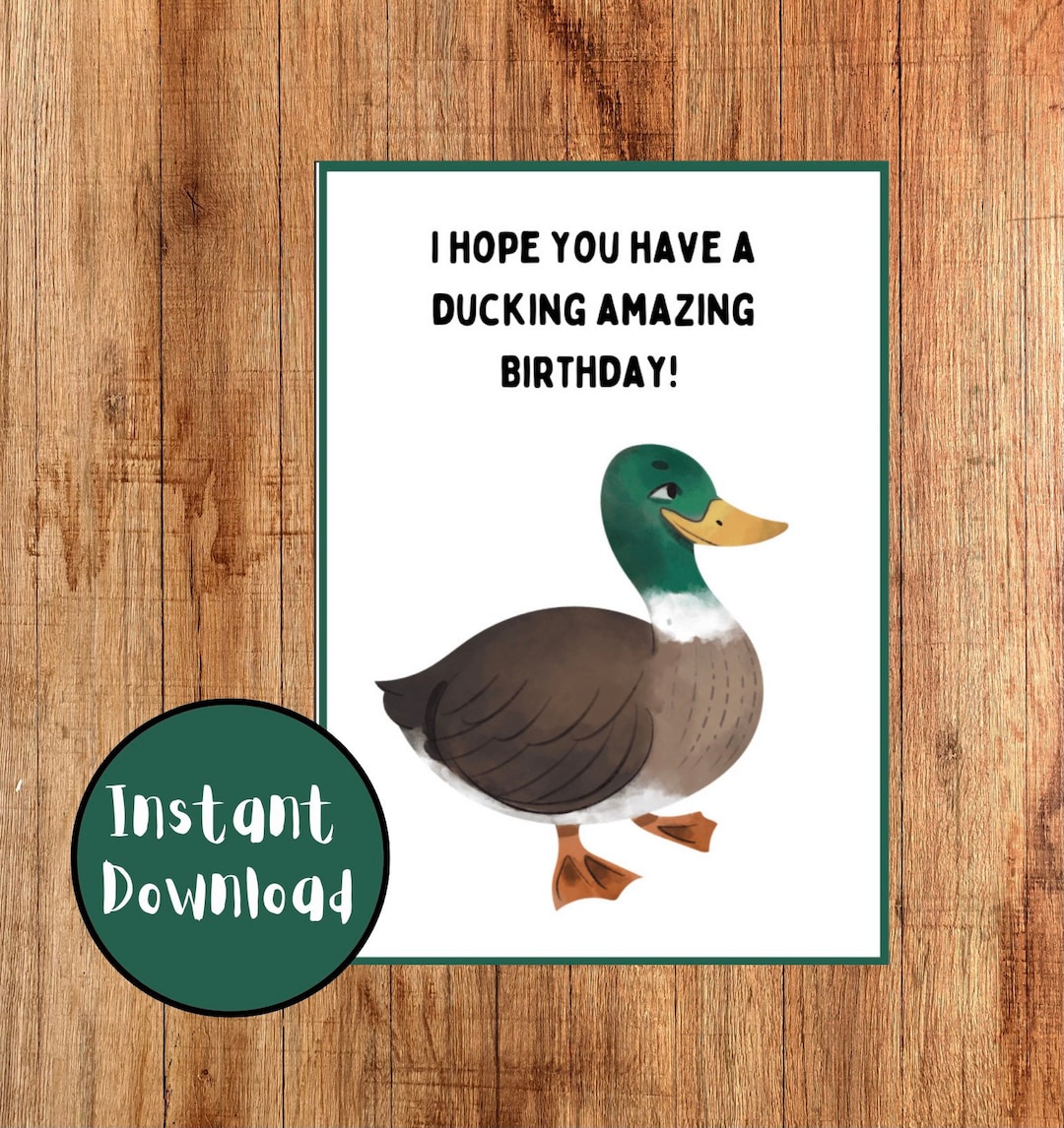 Funny Birthday Card | Card for Him | Humour | Punny | Instant Download ...